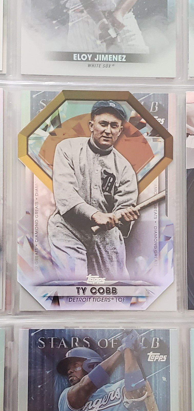 2022 Topps Series 2 Diamond Greats Die-Cut #DGDC-34 Ty Cobb Baseball Card