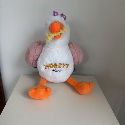 NEW Original Morey s Piers Seagull Plush French Fry 14.5  Girl W/ Bow Pink Wings
