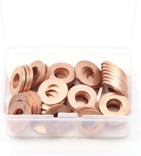 50-Pack M10 X 20 X 2Mm Metric Flat Copper Sealing Washers