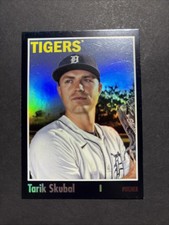 2024 Topps Archives - 1970 Topps Tarik Skubal #180 Black Foilboard