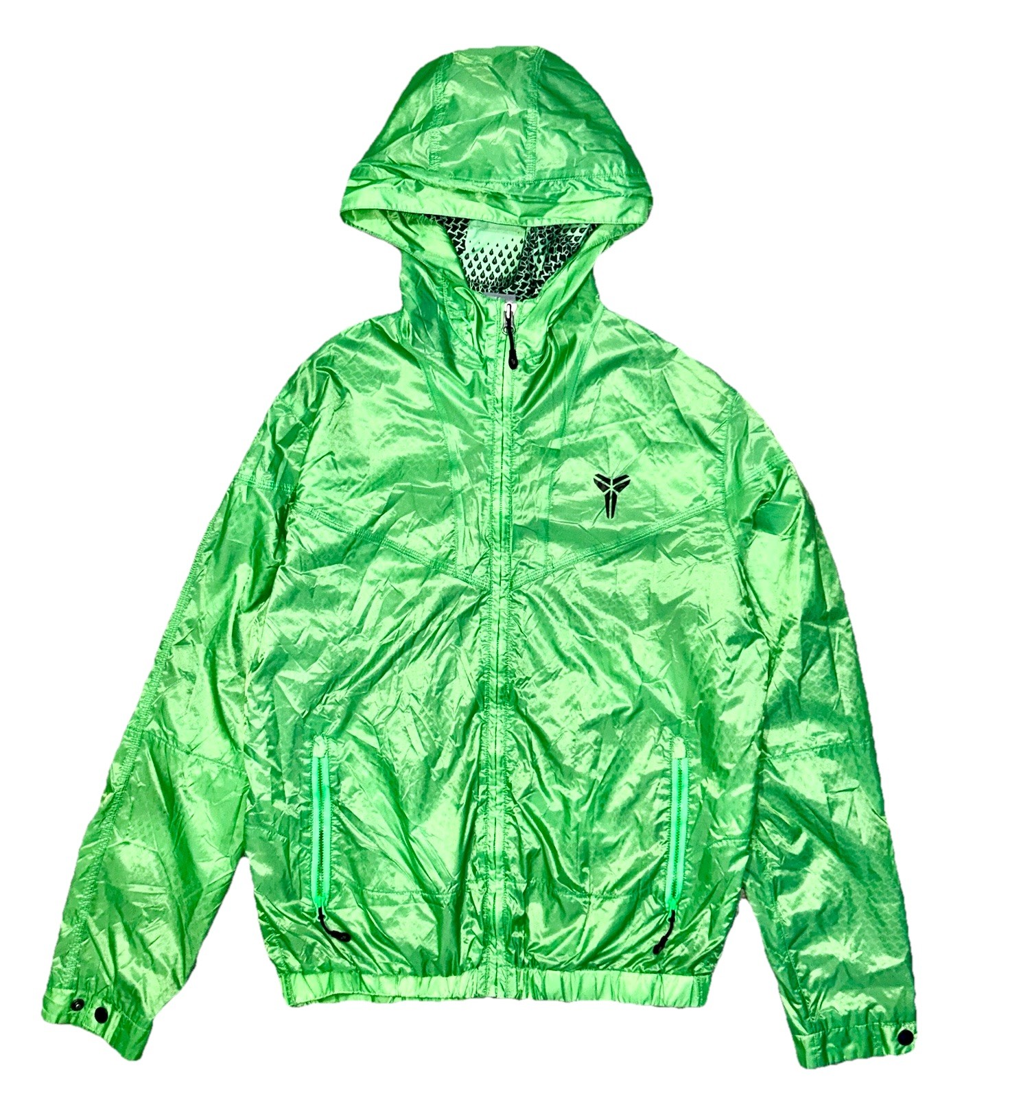 Nike Kobe Bryant Year Of The Black Mamba Windbreaker Jacket Mens Medium Green