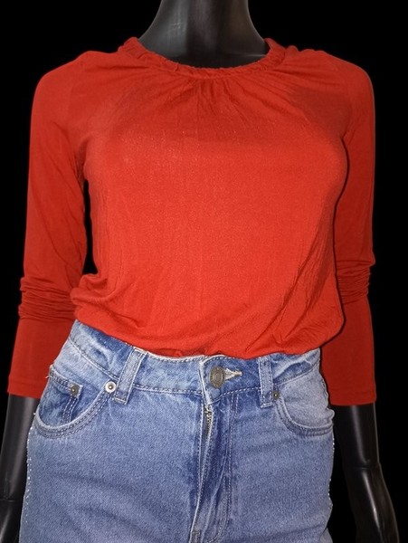 Women Banana Republic Top Red Modal 36 / S / 44