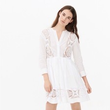 Sandro Paris Rondo Lace Crochet Paneled Inset Dress Size 2