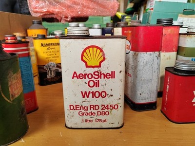 Vintage Oil Can 1 Litre Shell Aeroshell