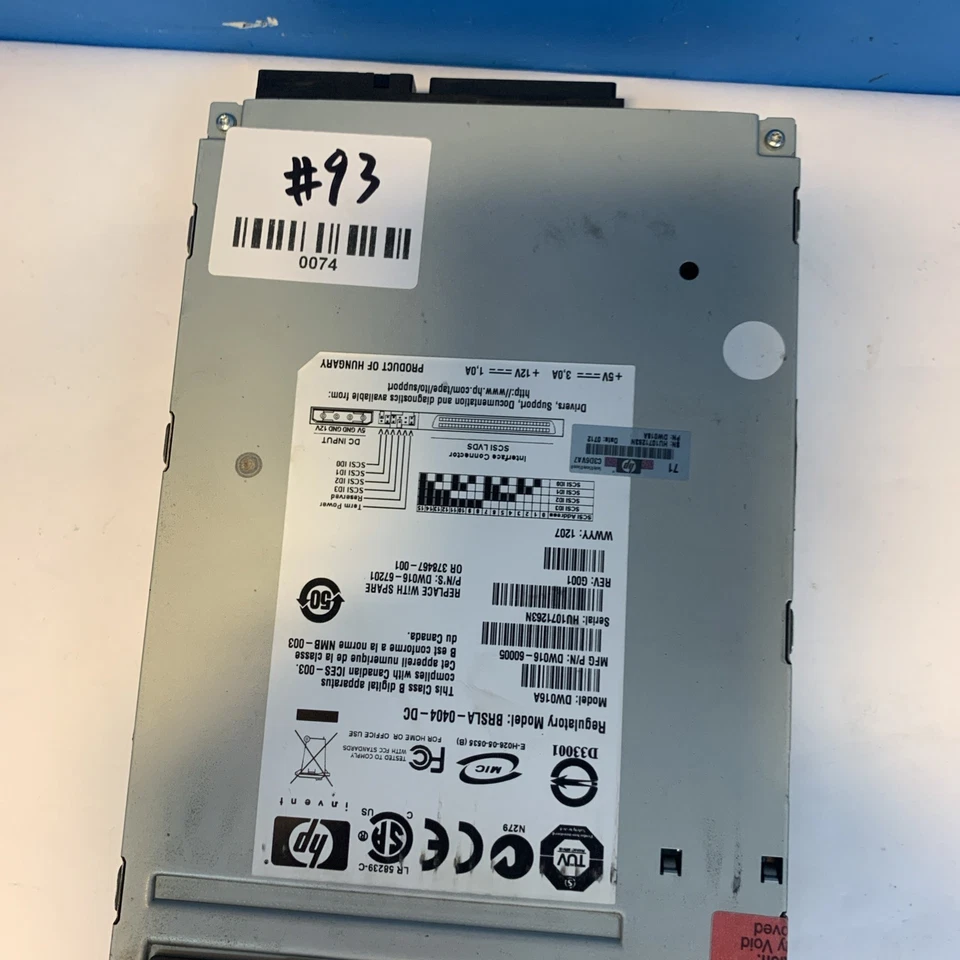 HP StorageWorks Ultrium 448 LTO2 Model: DW016A BRSLA-0404-DC tape drive - Image 2 of 3