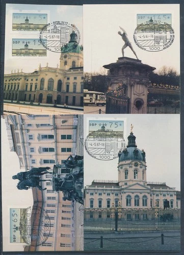 XE59699 Germany 1987 Berlin ATM stamps maxicards used