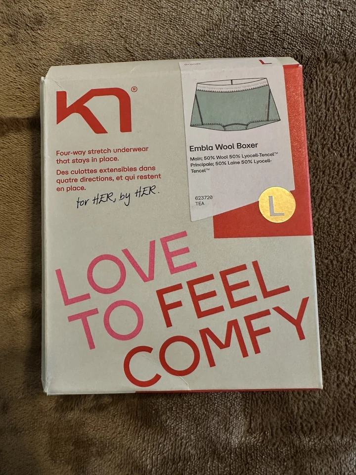 Bragas boxer/boyshort Kari Traa 100 % lana merino verde menta talla L Foto 3 de 4