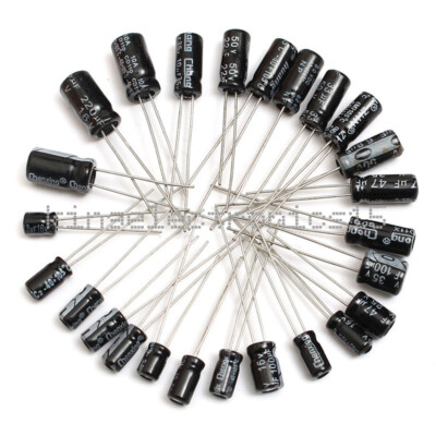210Pcs 0.1uF-220uF 25 Value Electrolytic Capacitors condenser Assortment Kit