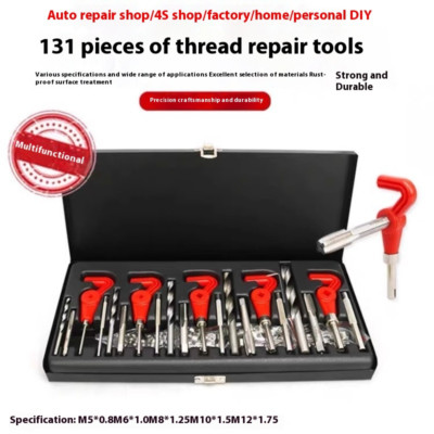 Tap Drill Bit Set Hand Self-Tapping Screwdriver Tapping Tool Sleeve Repairer