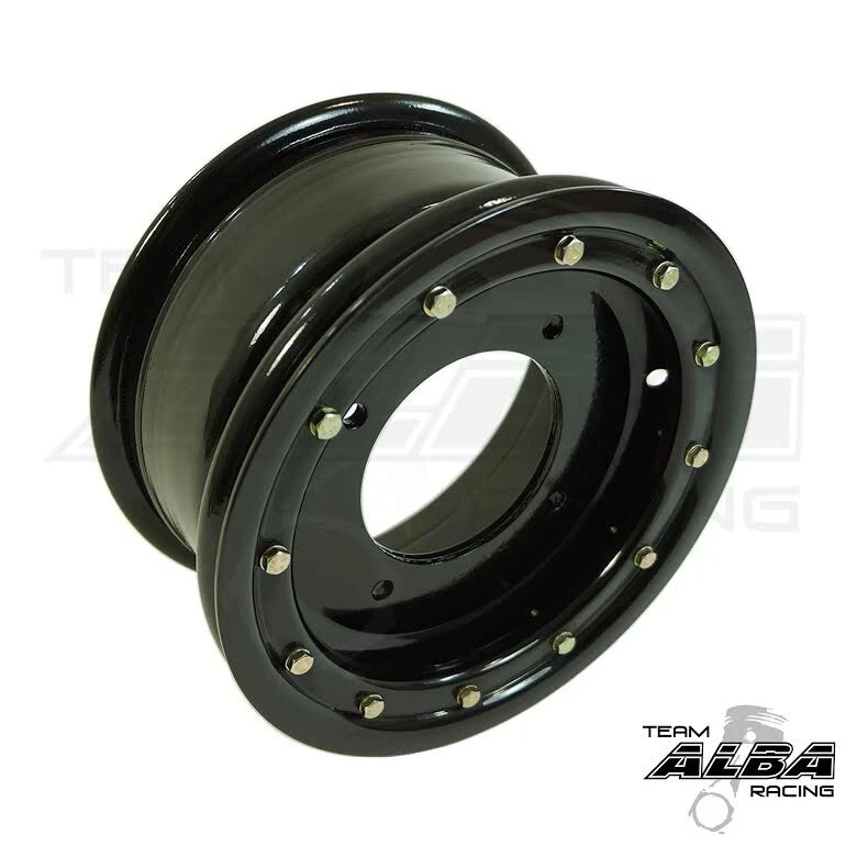 Ruedas traseras delanteras TRX 450r 400ex Beadlock 10x5 9x8 Alba Racing OEM mate BB32 Foto 4 de 4