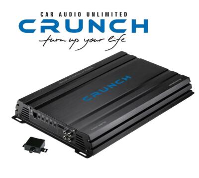 Crunch GPX4400.1D Class D Digital Mono Amplifier Power Amp Amplifier 4400 Watts 