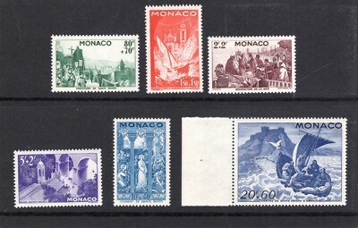 Monaco Scott B78, B80-84 MNH - Mint Never Hinged - CV 9.25