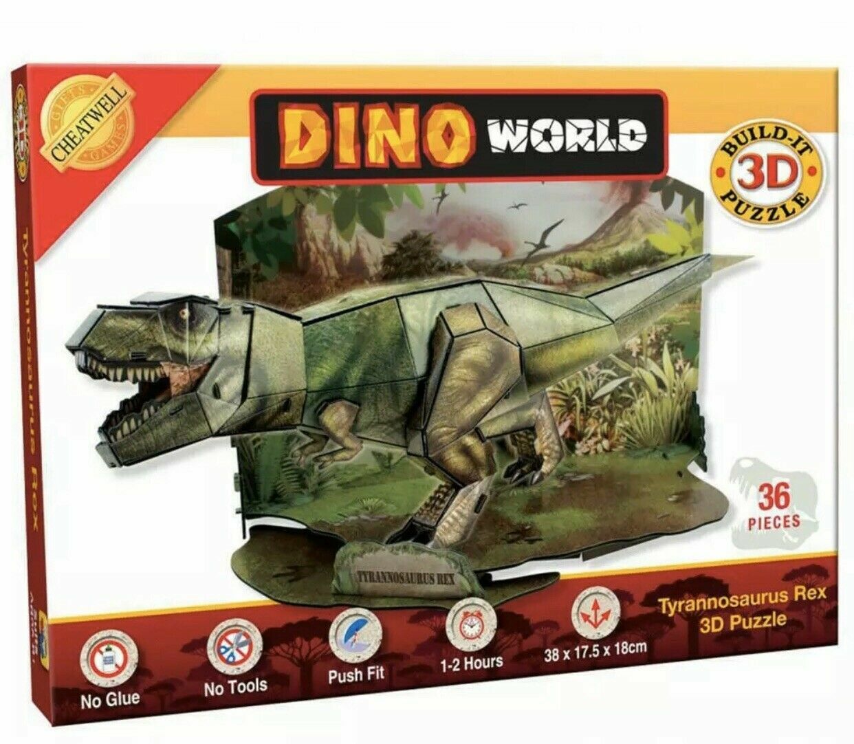 Cheatwell Games Dino World 3D Puzzle Tyrannosaurus Rex