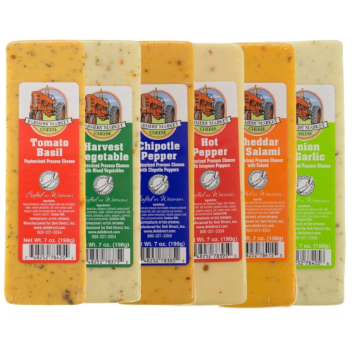 Wisconsin Cheese Blocks - 6 Pack Assorted (New Flavors)