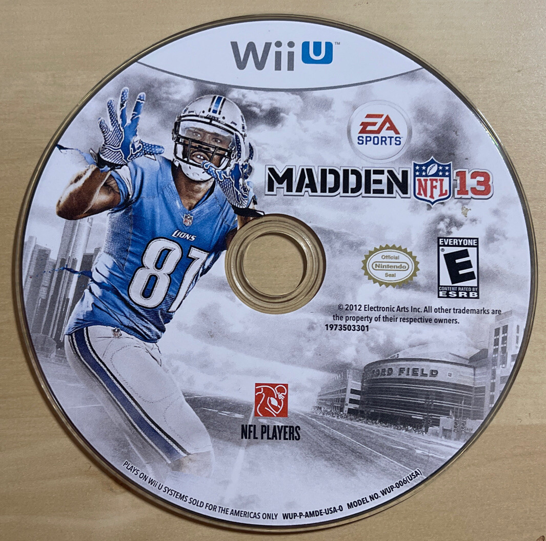 Madden NFL 13 (Nintendo Wii U, 2012) Complete CIB Tested Working