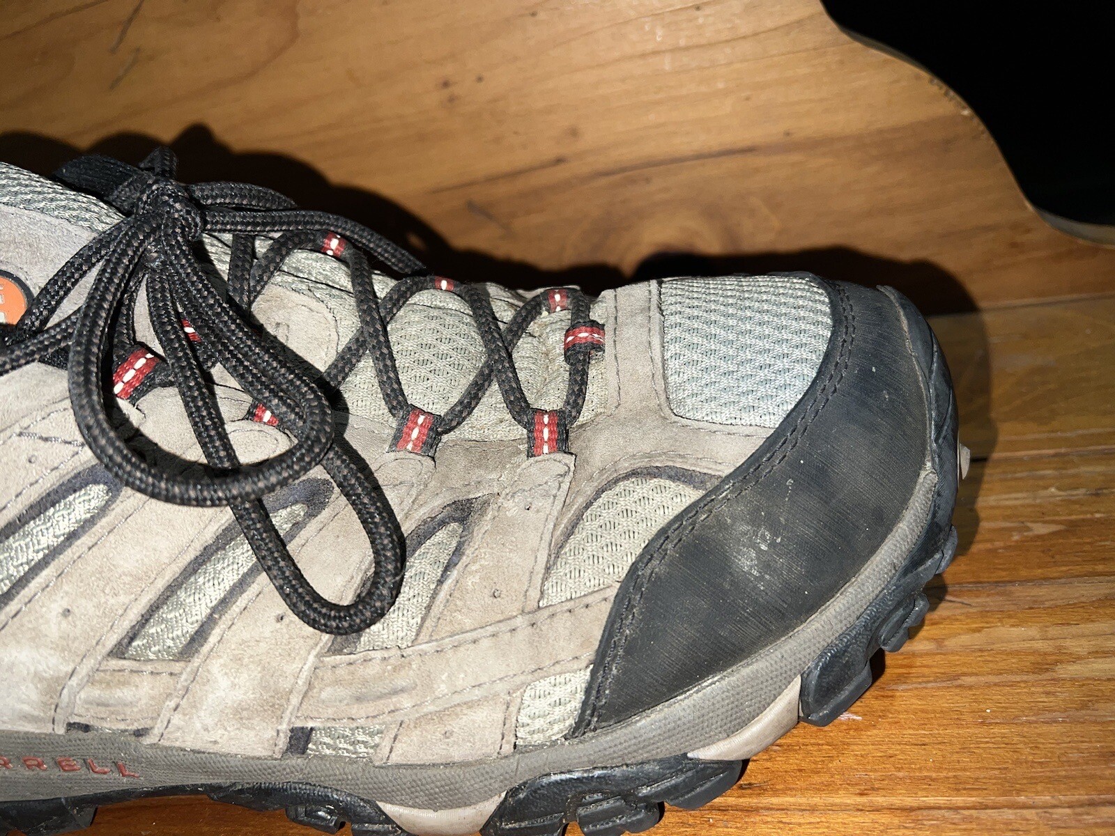 Merrell Moab 2 J08871W Vibram Waterproof Size 10 W Grey/Tan Used Hiking