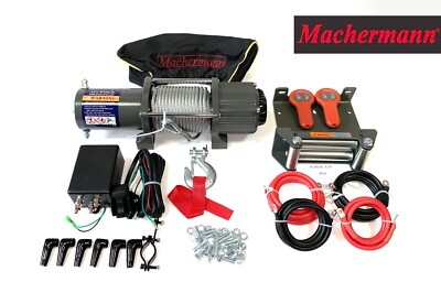 Seilwinde 5000lb (2268kg) 12 volt ATV Machermann  4x4 MACHERMANN winde 12v winch
