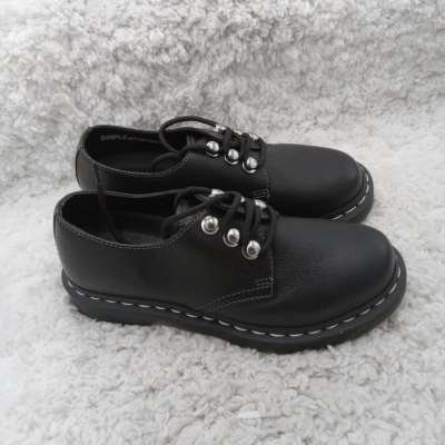 Dr Marten Shoes Womens US 6 Black Leather 1461 Hardware Lace up