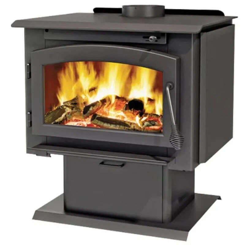 Wood Burning Stove Heater - 65,000 BTU - 2000 sqft Capacity - Blower - Ash  Pan | eBay