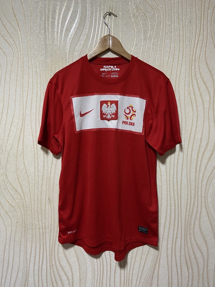 2012 サウジアラビア　NIKEオフィシャル　選手支給ユニフォーム POLAND 2012 AWAY FOOTBALL SHIRT SOCCER JERSEY NIKE 450509-611 sz M