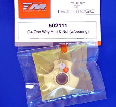 Team Magic G4 One Way Hub & Nut (w/Bearing) 502111 Model Making
