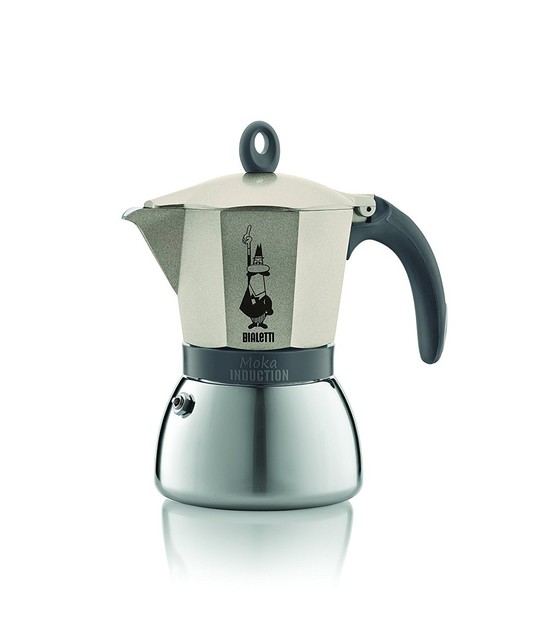 Bialetti Stainless Steel/Aluminium Moka Induction, Gold 6 Cup for sale