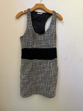 KIMCHI BLUE URBAN OUTFITTERS BLACK WHITE PLAID DRESS SIZE 8 (S2)
