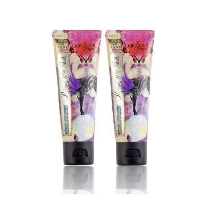 Barefoot Venus Black Coconut Macadamia Hand Cream 1.4 Ounces - 2 Pack