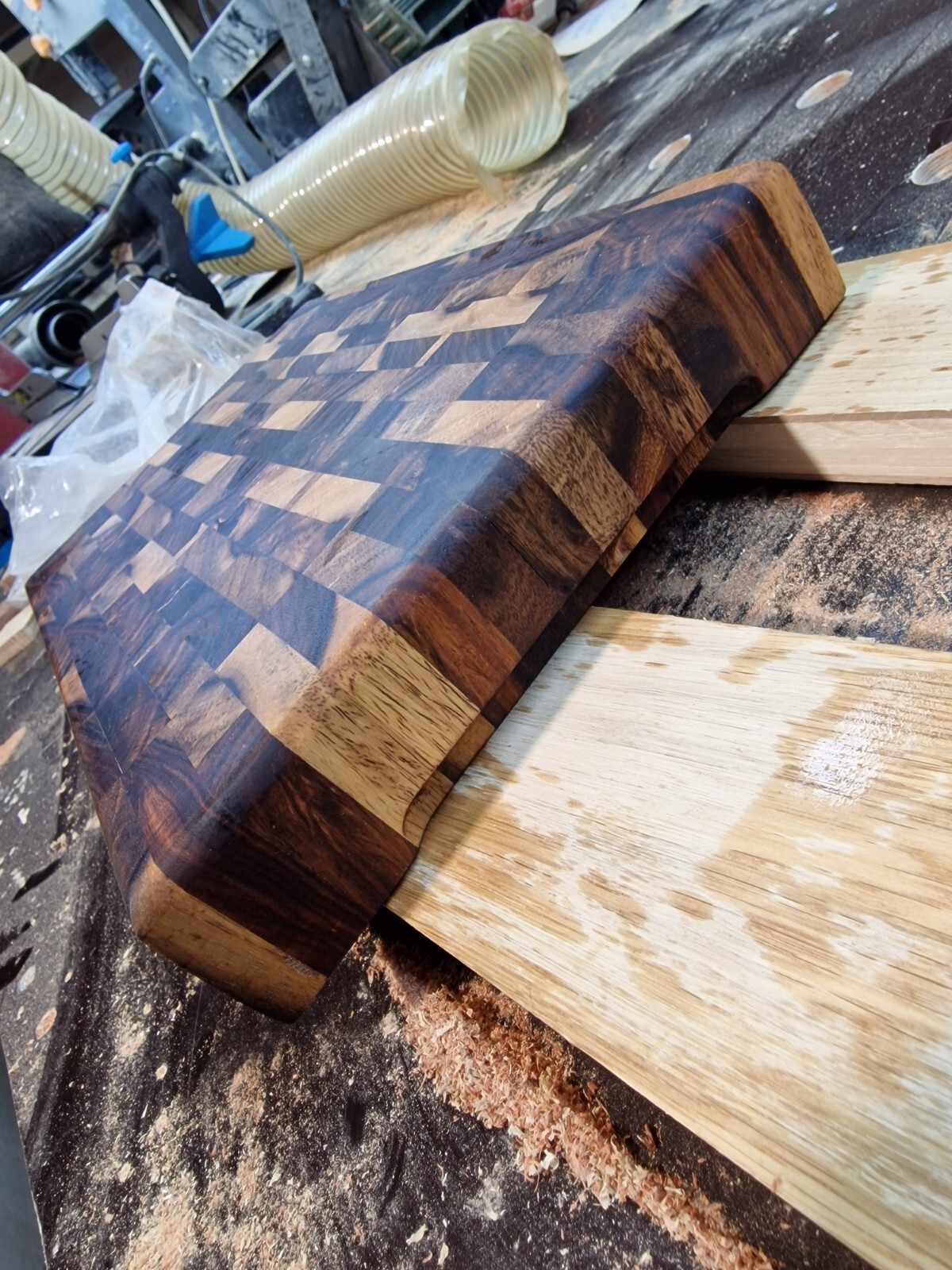 Handmade Sheesham Wood / Indian Rosewood Cutting Board, End Grain