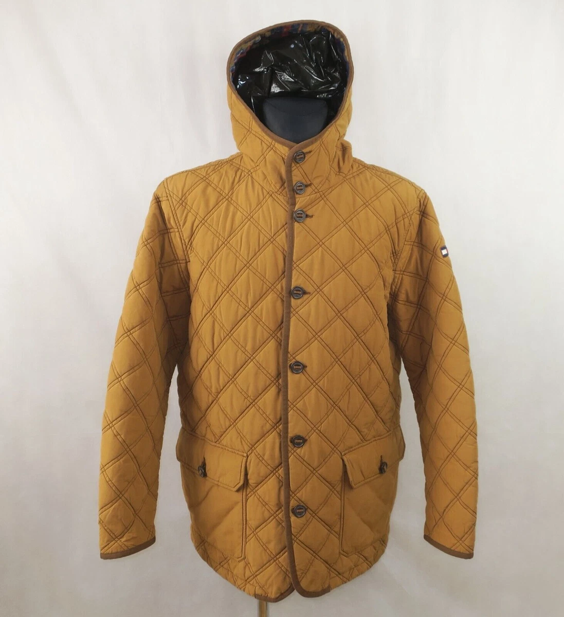 Tommy hilfiger long hooded fill clearance coat