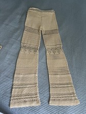 Paco Rabanne High-Waisted Knitted Trousers - size XS