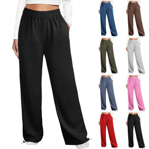 Women’s Sweatpants High Waisted Baggy Wide Straight Leg Baggy Pants Trousers