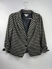 Cato Blazer Jacket Womens Size Large Black/Ta...
