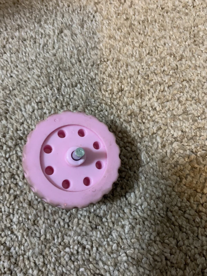 Bright Starts Pink Walker pieza de repuesto de seguridad rueda trasera trasera C24 Foto 3 de 4