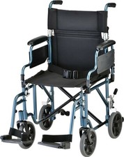 Wheelchair- Lightweight w/ Removable/Flip Up Arms for Easy Transfer- NIB