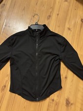 Black cropped Ahletic zip up