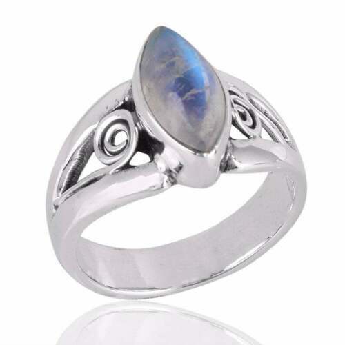 Bague En Argent 925 Avec Pierre De Lune - Modèle BA-AR-453, Taille 53 - Neuf Étiqueté