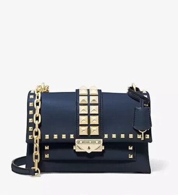 Michael Kors Cece Medium Studded Faux Leather Shoulder Bag NWT Original $630