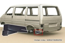 VW T4 Reparaturblech Endspitze Hinten links Stoßstangenhalter Radlauf D-Säule