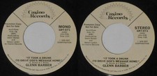 Glenn Barber - It Took a Drunk (To Drive God's Message Home)  - U.S. 7" vinyl