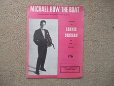Lonnie Donegan. Michael Row The Boat. Original Sheet Music.