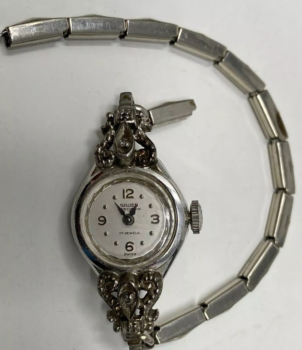 Vintage Gruen Precision Wind Up Watch Seventeen Jewels 10K RGP