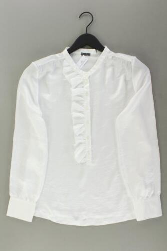 ✨ Sienna Rüschenbluse Bluse für Damen Gr. 38, M Langarm weiß aus Polyester ✨ - Bild 1 von 4
