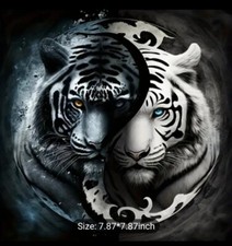 Ying Yang Tigers 5D Diamond Painting With Storage And Tags