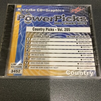 Powerpicks Hot Chart Hits Karaoke Sound Auswahl Country Vol 205
