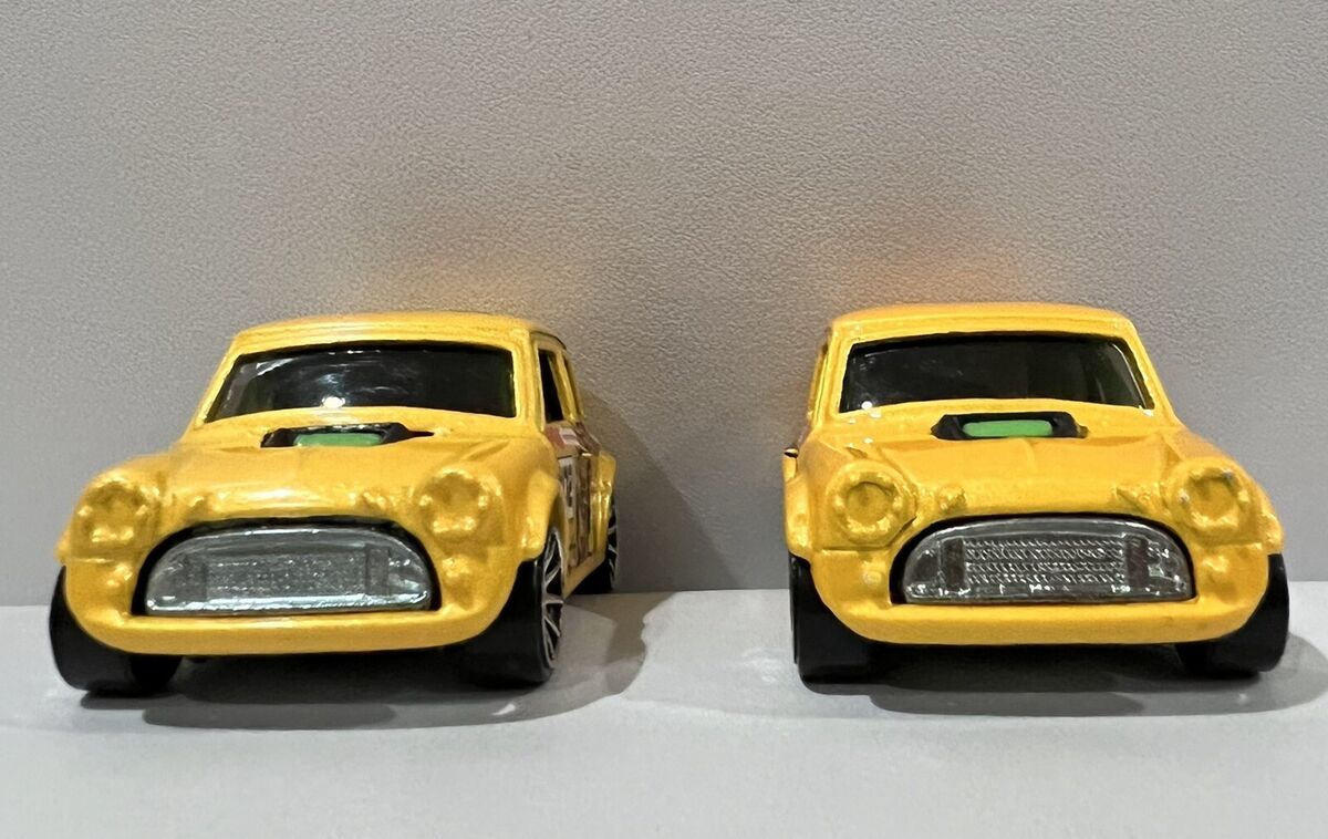HOT WHEELS MORRIS MINI TIGER YELLOW LOOSE VARIANT BASE HOT WHEELS MORRIS MINI TIGER YELLOW LOOSE VARIANT BASE