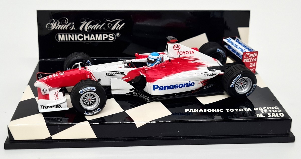 ミニカー TOYOTA TF101 M.SALO Minichamps Toyota Panasonic TF101 Mika Salo Testcar 2001 1