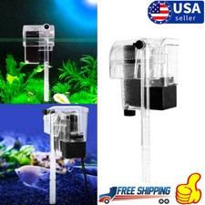 New Mini Waterfall Aquarium Fish Tank Hang On External Oxygen Pump Water Filter