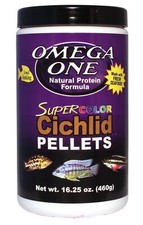 Omega One Floating Cichlid Pellets 1.02 lb High Protein Cleaner Tank Food