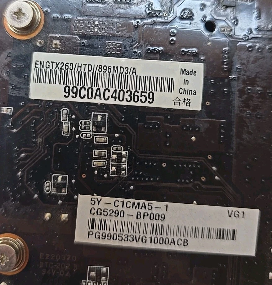 ASUS Nvidia GeForce GTX260 2DVI Pci-Express Video Card ENGTX260HTDI896MD3/A - Image 3 of 4